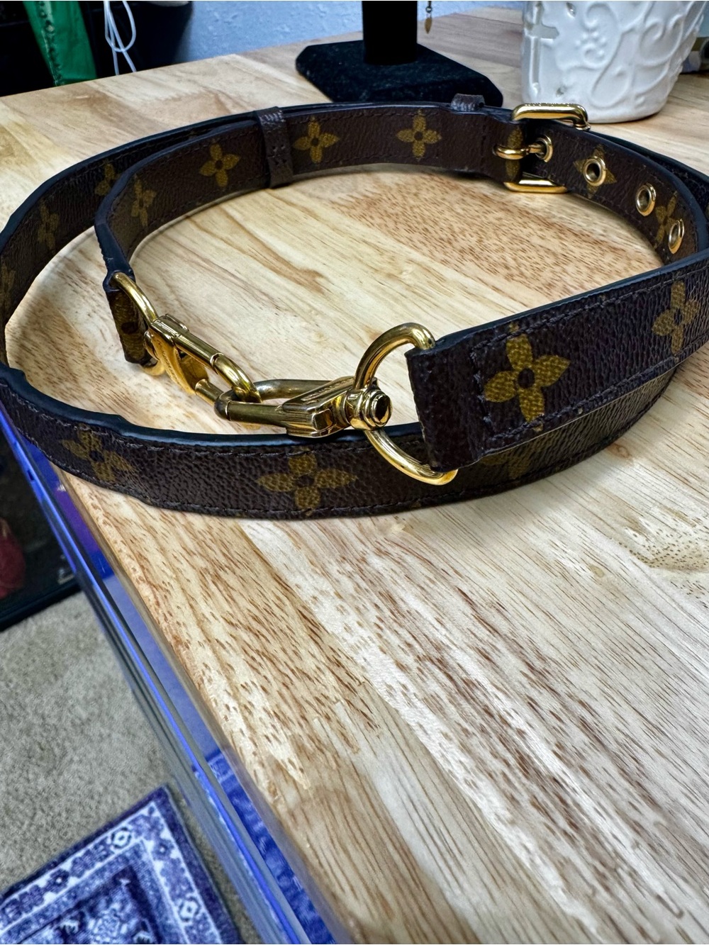 Louis Vuitton monogram crossbody strap